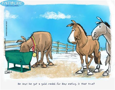 Hay Award Horse Comic Horse Cartoon Funny Horses Funny Horse Pictures
