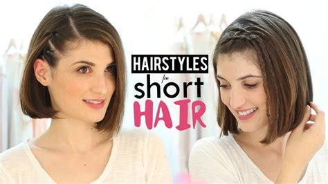 Maybe you would like to learn more about one of these? Hairstyles for short hair tutorial - YouTube