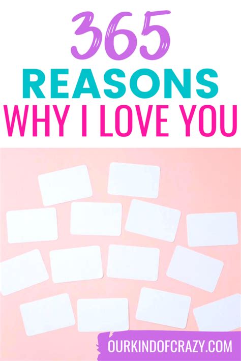 List Of Reasons Why I Love You