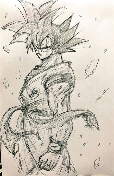 Goku Ssj Goku Dibujo A Lapiz Personajes De Dragon Ball Dibujo De Goku