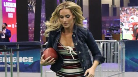 Paige Spiranac Makes X Rated Comment As She Shares Pics Of Her Doing Nfl Drills Flipboard