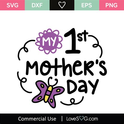 First Mothers Day Svg Cut File