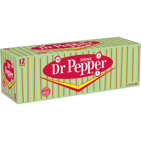 Dr Pepper With Sugar Soda Cans 12 Pk 12 Fl Oz Kroger