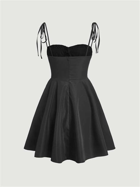 shein mod solid tie shoulder cami dress for sale australia new collection online shein australia