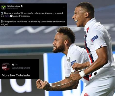 Twitter Explodes As Psg Complete Remarkable Comeback Against Atalanta