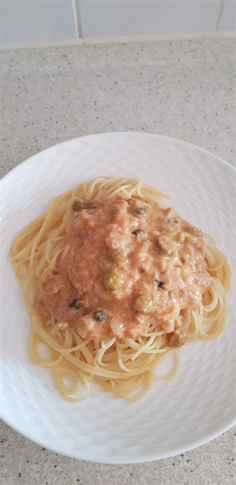 Spaghetti Met Romige Tonijn Saus