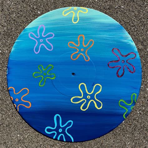 Spongebob Hand Painted Vinyl Record Art By Vinylrecordartfinds On Etsy