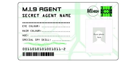 Cbbc All Cards Mi9secretagentidcard Mi9secretagent