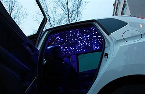 This car roof top light (led source) holds 100pcs pmma end lit fiber optic cables. corpereal 12V Car RGB Led Fiber Optic Star Light Kit For ...