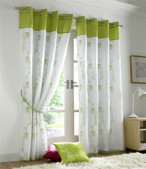 Add patterns to your home with our selection of floral curtains from hillarys that go with any space. LIME GREEN WHITE FLORAL ROSE TRAIL LINED VOILE RING TOP ...