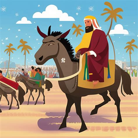 Palm Sunday Bible Lesson For Kids The Triumphal Entry Of Jesus Into