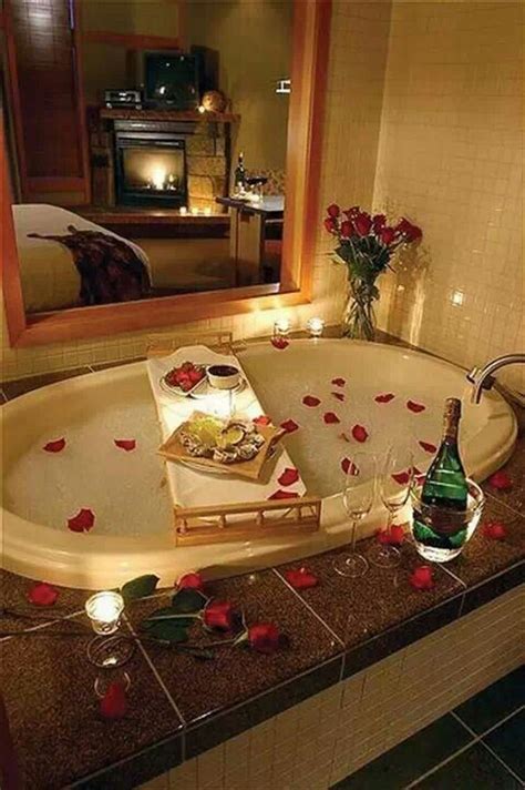 Champagne And A Romantic Bath Date Night ️ In 2019 Romantic Bath