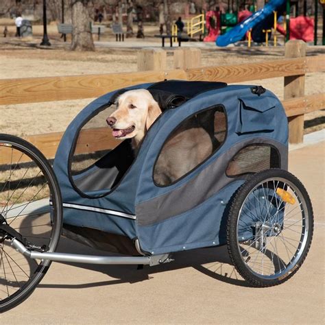 Pet Bike Trailer For Large Dogs Petspare