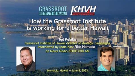 How The Grassroot Institute Is Working For A Better Hawaii Grassroot Institute Of Hawaii