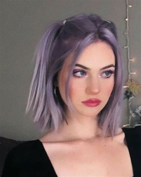 Short Dyed Hair Short Grunge Hair Dyed Hair Purple Hair Color Purple