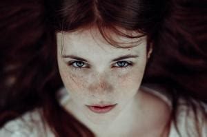 Women Face Redhead Biting Lips Freckles Wallpaper Girls