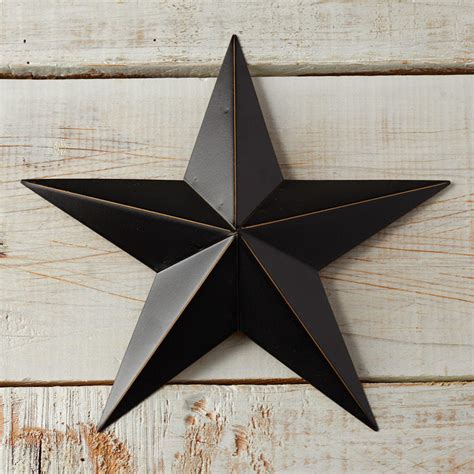 Primitive Black Dimensional Barn Star Americana Primitive Decor