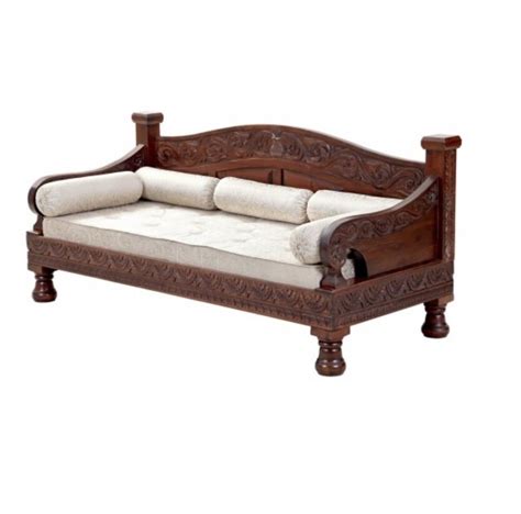 Indian Handmade Solid Wood Carved Diwan Sofa Cum Bed Etsy