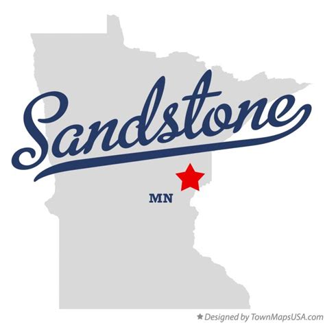 Map Of Sandstone Mn Minnesota