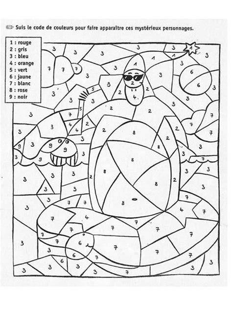 Un Coloriage Magique Pour Apprendre Les Chiffres En Samusant Un Moyen