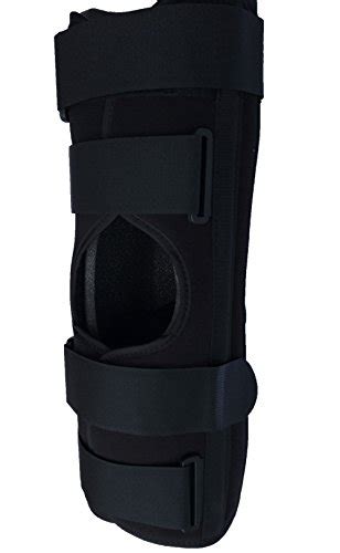 Alpha Medical 12 Long Adjustable Three Panel Knee And Leg Immobilizer