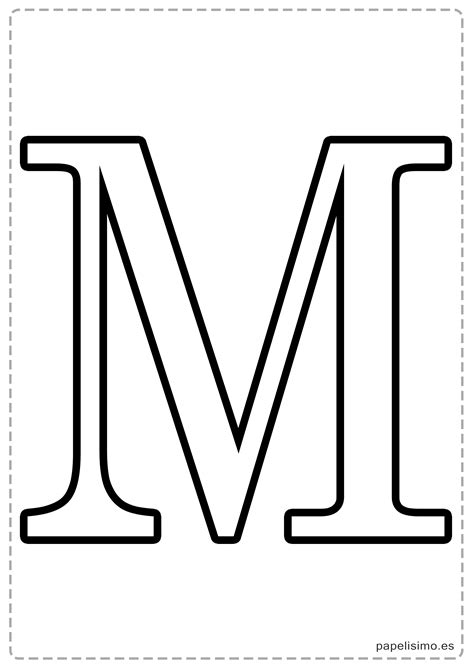 M Abecedario Letras Grandes Imprimir Mayúsculas 2480×3508