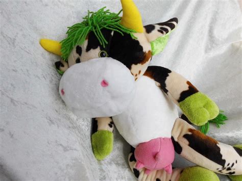 Unique Cow With Udder Dairy Handmade Plush Farm Decor Soft Toy Funny