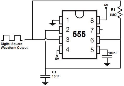 Digital Clock Circuit Using 555 Timer Circuit Diagram