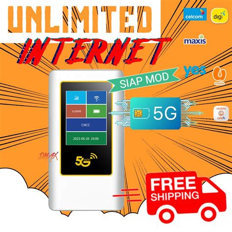MOD NEW 5G MiFi High Speed Up To 2 77Gbps Modem Modified UNLIMITED