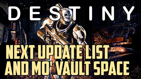 Destiny Next Patch And Update List Siguiente Lista De Parches Y