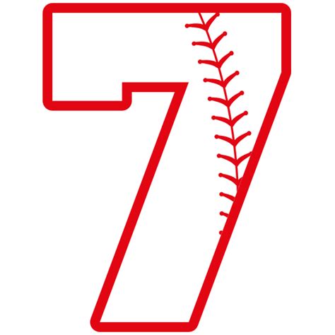 Number 8 Baseball Clip Art