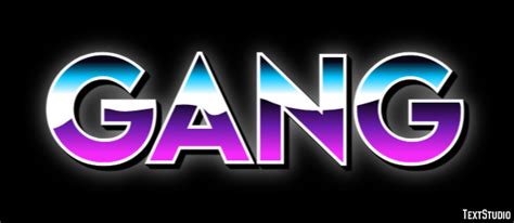 Gang Text Effect And Logo Design Word Textstudio