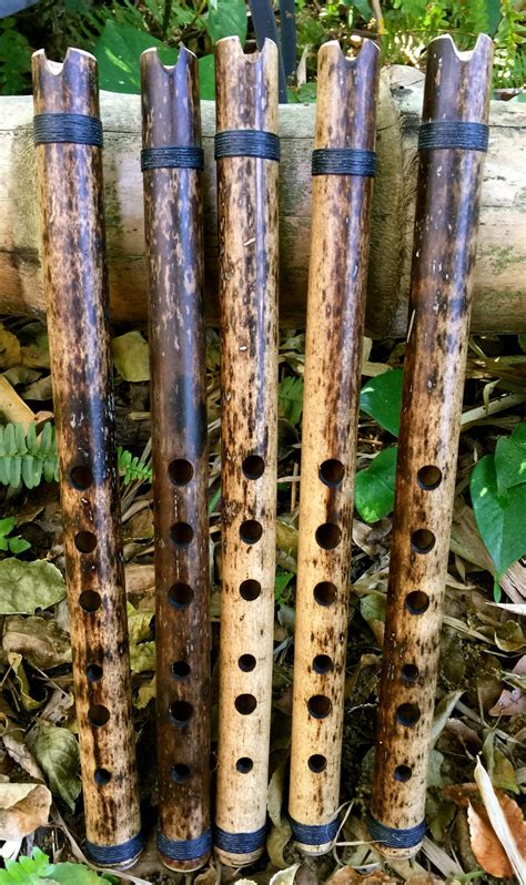 End Blown Flute Andean Quena Bamboo Body V Shaped Flutes Erik The Flutemaker