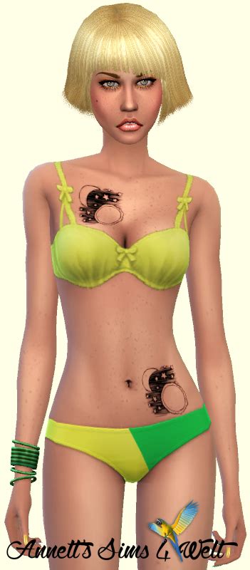 Sims 4 Ccs The Best Chest And Belly Tattoos