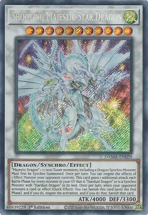 Shooting Majestic Star Dragon Dawn Of Majesty Yugioh