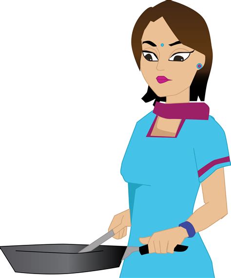 Svg Royalty Free Download Cooking A Stew Royalty Free Woman Cooking Png Clipart Full Size