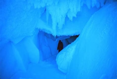 Caves Come In All Shapes And Sizes Near Mcmurdo Station In Antarctica