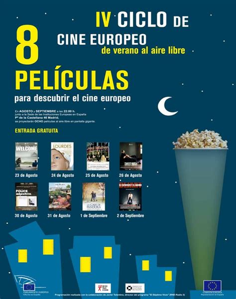 Exposiciones En Madrid Iv Ciclo De Cine Europeo De Verano Al Aire Libre