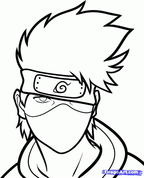 These are easy to draw and at first, you must draw a rectangle and then proceed further. Easy to Draw Manga Characters | how to draw kakashi easy step 7 | Naruto sketch drawing, Naruto ...