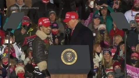 Rapper Lil Pump Joins President Trump At Rally