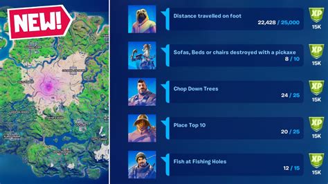 All 47 Rare Quests In Fortnite Season 5 Chapter 2 3525000 Xp