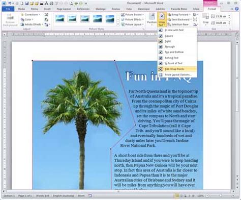 There is another way to insert an image into text in word. Make Image Magic in Microsoft Office 2010: 10 Cool Tricks ...