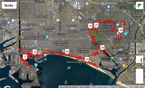 Long Beach Marathon 2023 42195 Km Course Map