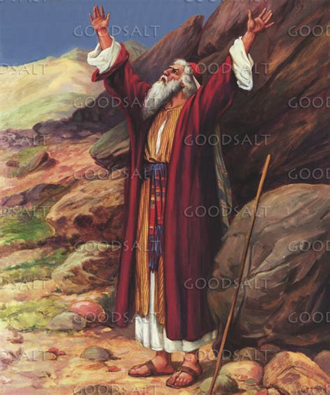 Moses Praying For Israel Goodsalt
