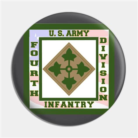 4th Infantry Division Logo 4th Infantry Division Patch Pin Teepublic