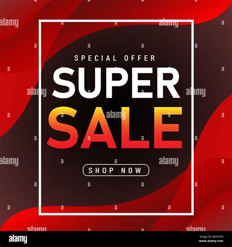 Sale Banner Template Design Super Sale Special Offer Poster Placard