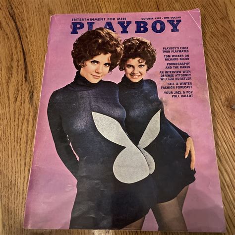 Playbabe Vintage Magazine October Mary Madeleine Collinson Twin Playmate EBay