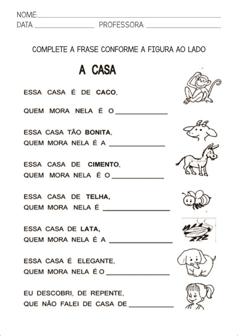Atividade De Português 1º Ano Leitura E Interpretação Letra M B42