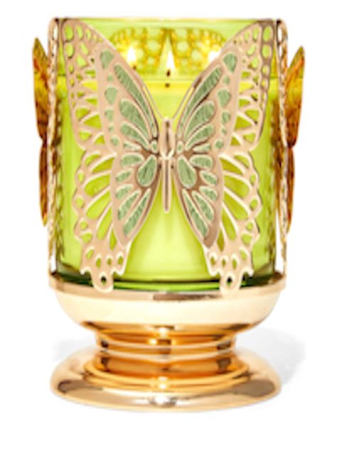 Buy Bath And Body Works Gold Toned Butterfly 3 Wick Candle Holder