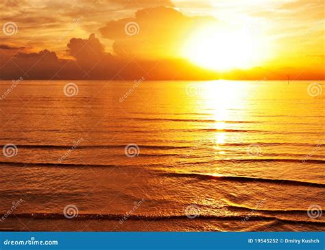 Tropical Colorful Sunset Stock Photo Image Of Scenic 19545252